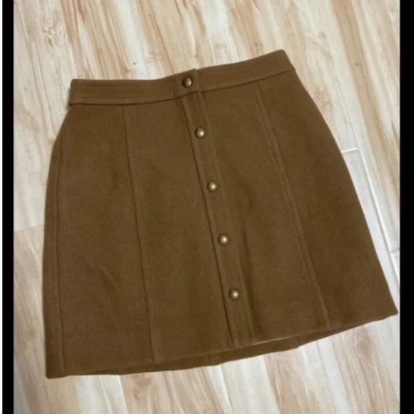 Madewell ladies wool blend mini skirt size 2